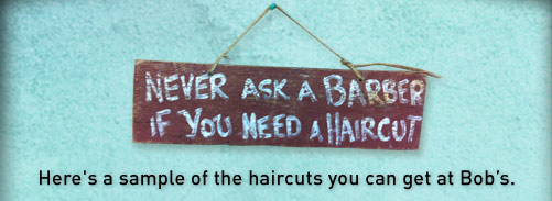 Never ask a barber if you need a haircut